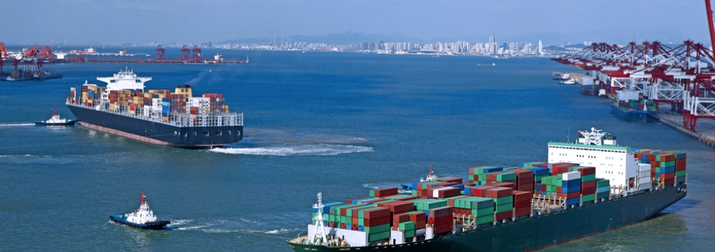 ship leaving port
