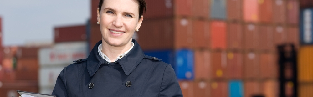 woman holding clipboard