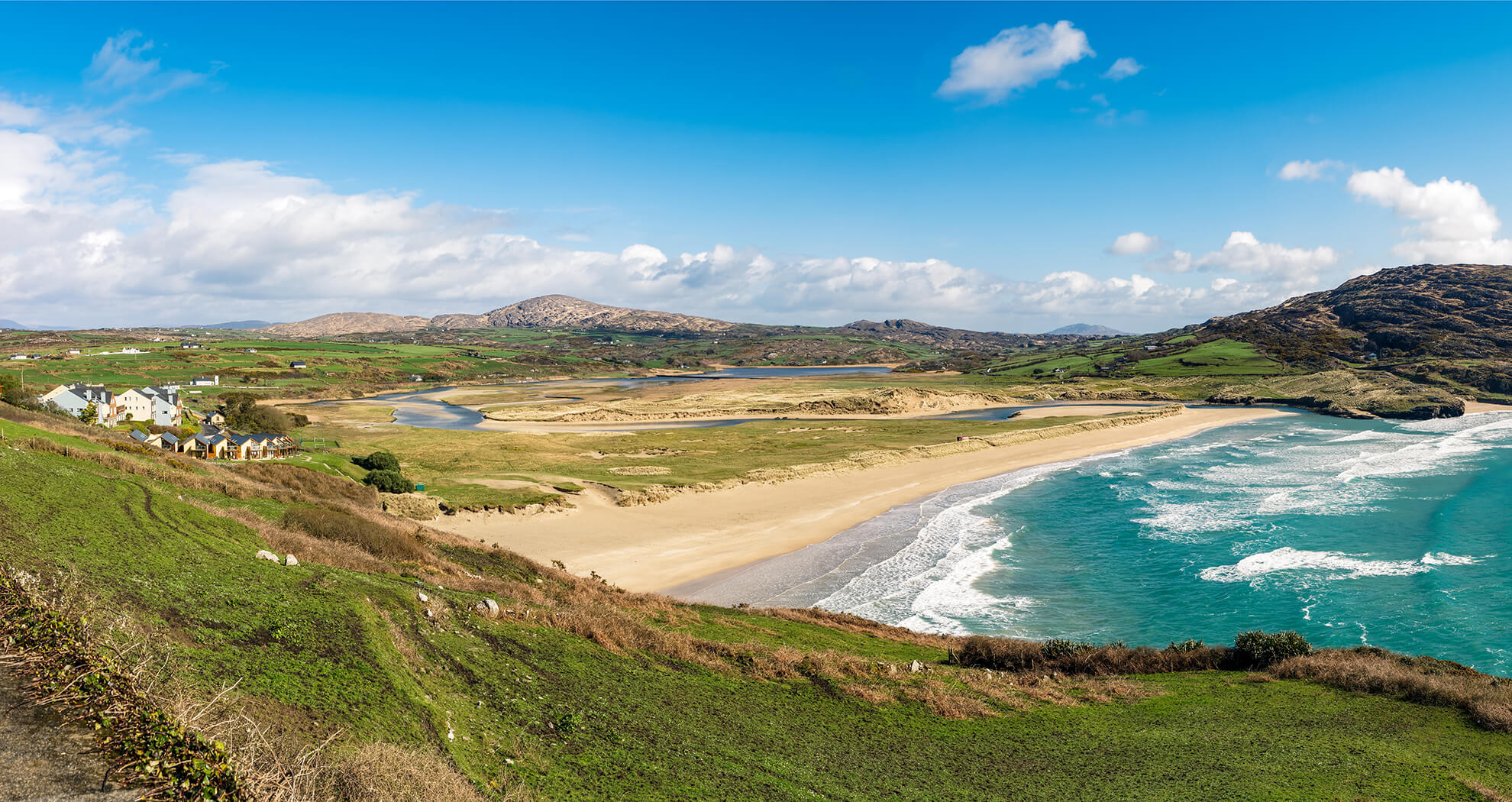 aerial shot of beach