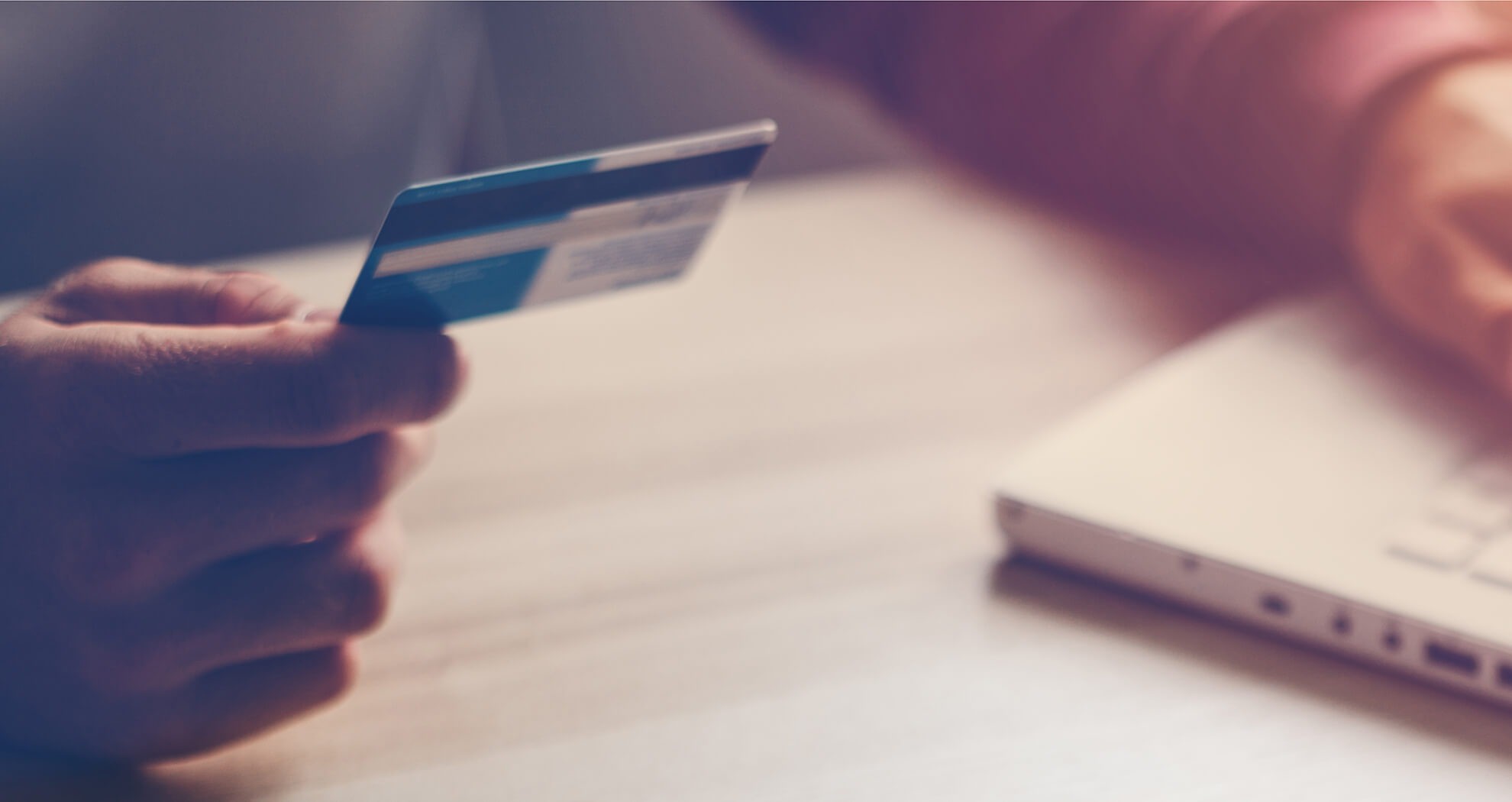 A man using a credit card