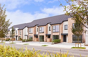 Row of new build houses
