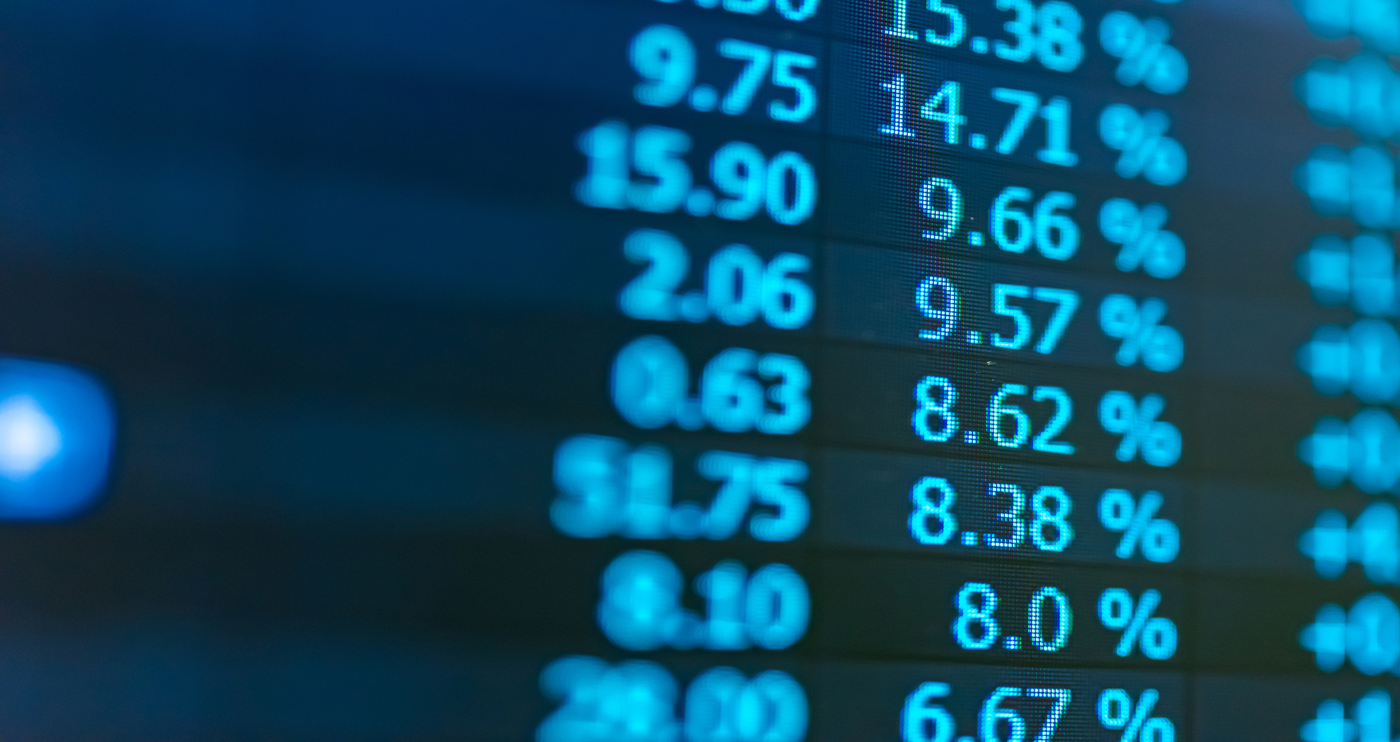 Financial data chart